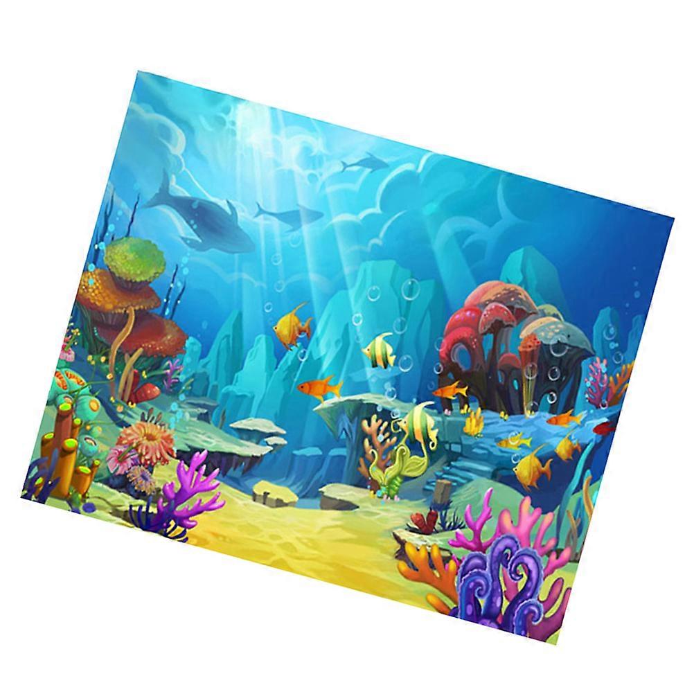 Ocean Background Cloth 3D Photo Backdrop for Decoration Multicolor
