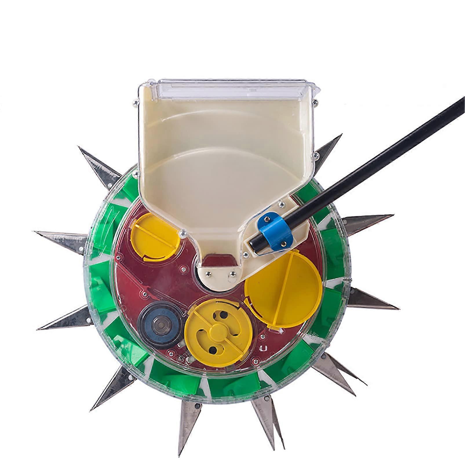 Garden Seeder with Easy Push Operation, Single Row Precision Manual Seeder for Various Vegetable Seeds