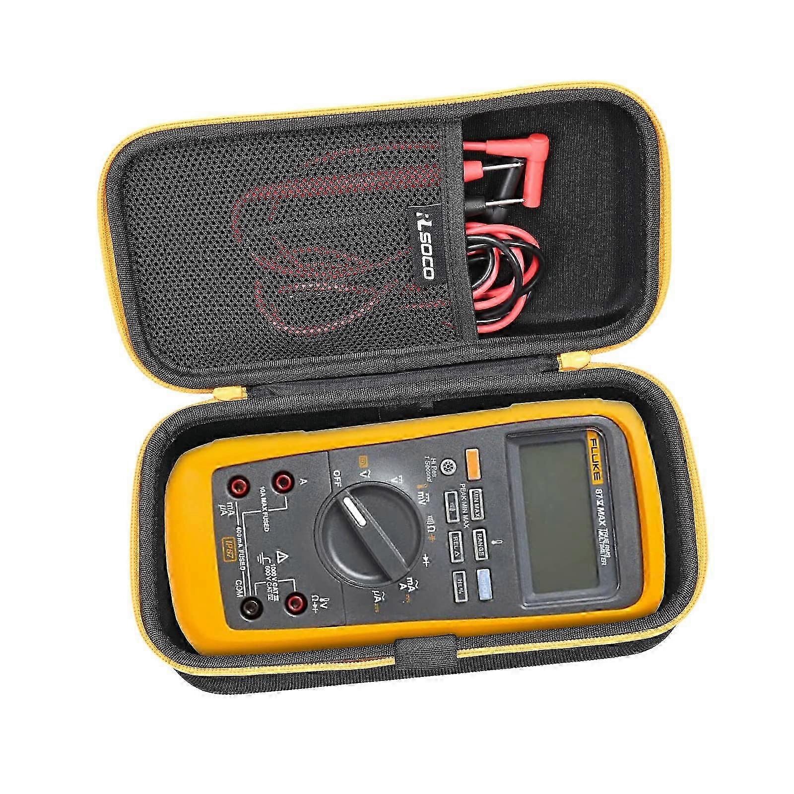 Hartschalenkoffer 2025 für Fluke 87V MAX TrueRMS Digitalmultimeter, Fluke 87V MAX/E2 KIT Truerms Digitalmultimeter-Kombinationsset