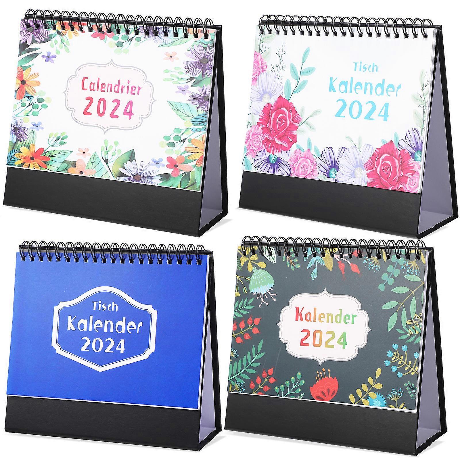 Office Table Calendar Desk Calendars Schedule Planner Rectangular Multi 20 00X7 70X1 00CM Organizer 4Pcs