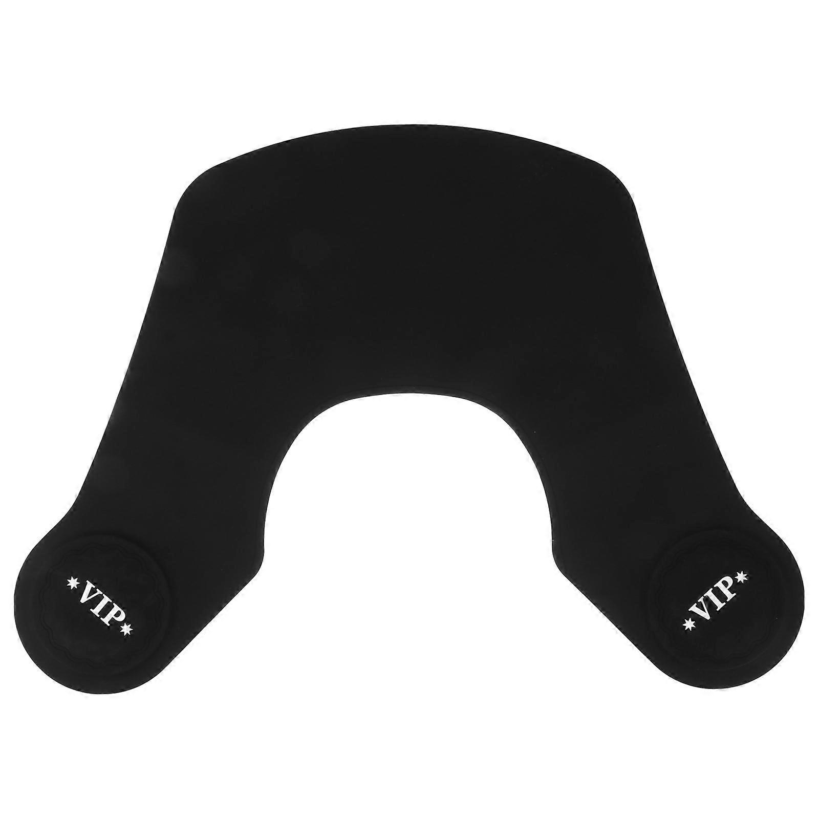 Neck Protector For Barber Capes Salon Use Black Silicone Waterproof 1Pack
