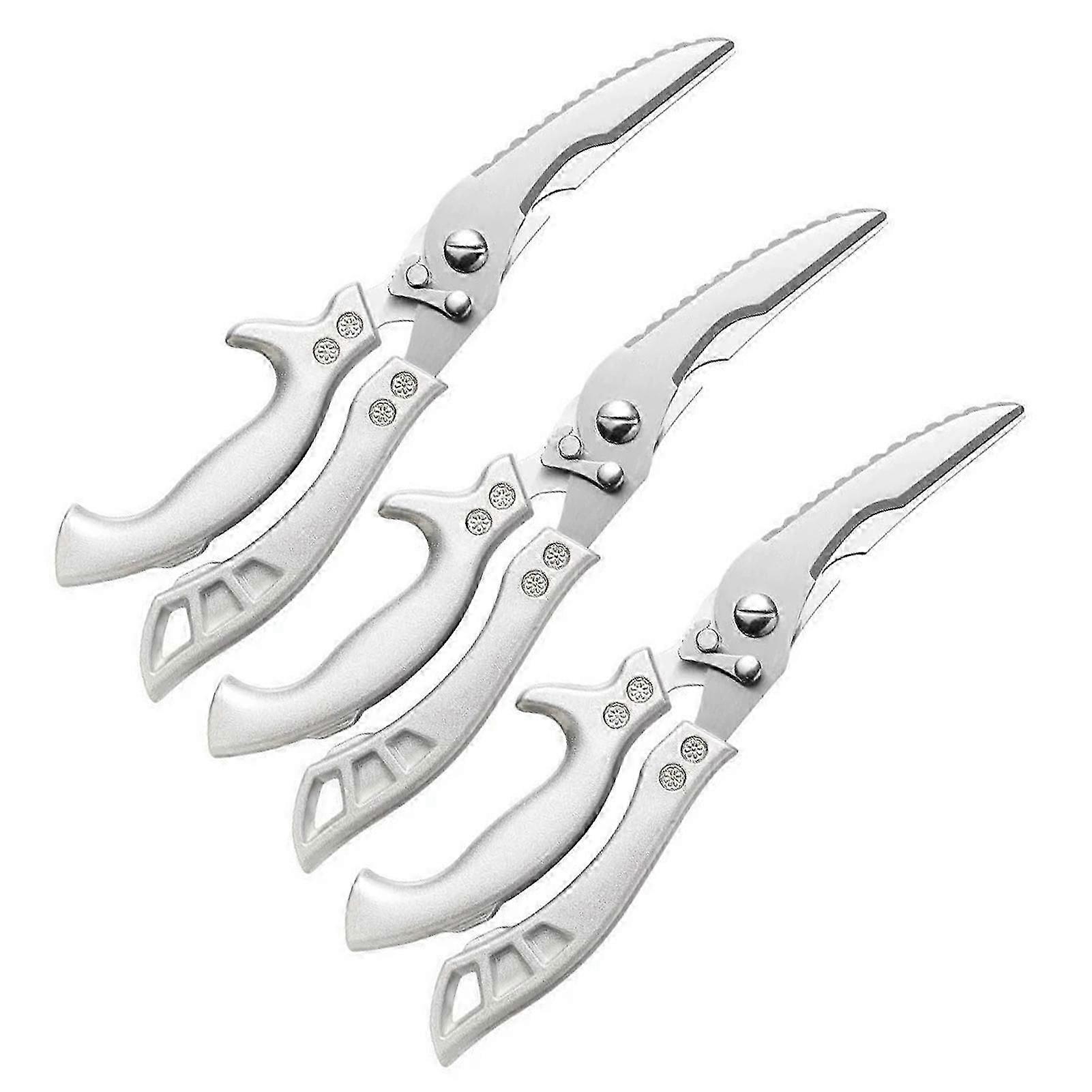 Ultra-Sharp Kitchen Scissors Stainless Steel Multi-Purpose Kitchen Shears for Cutting Meat, Bones & Fish