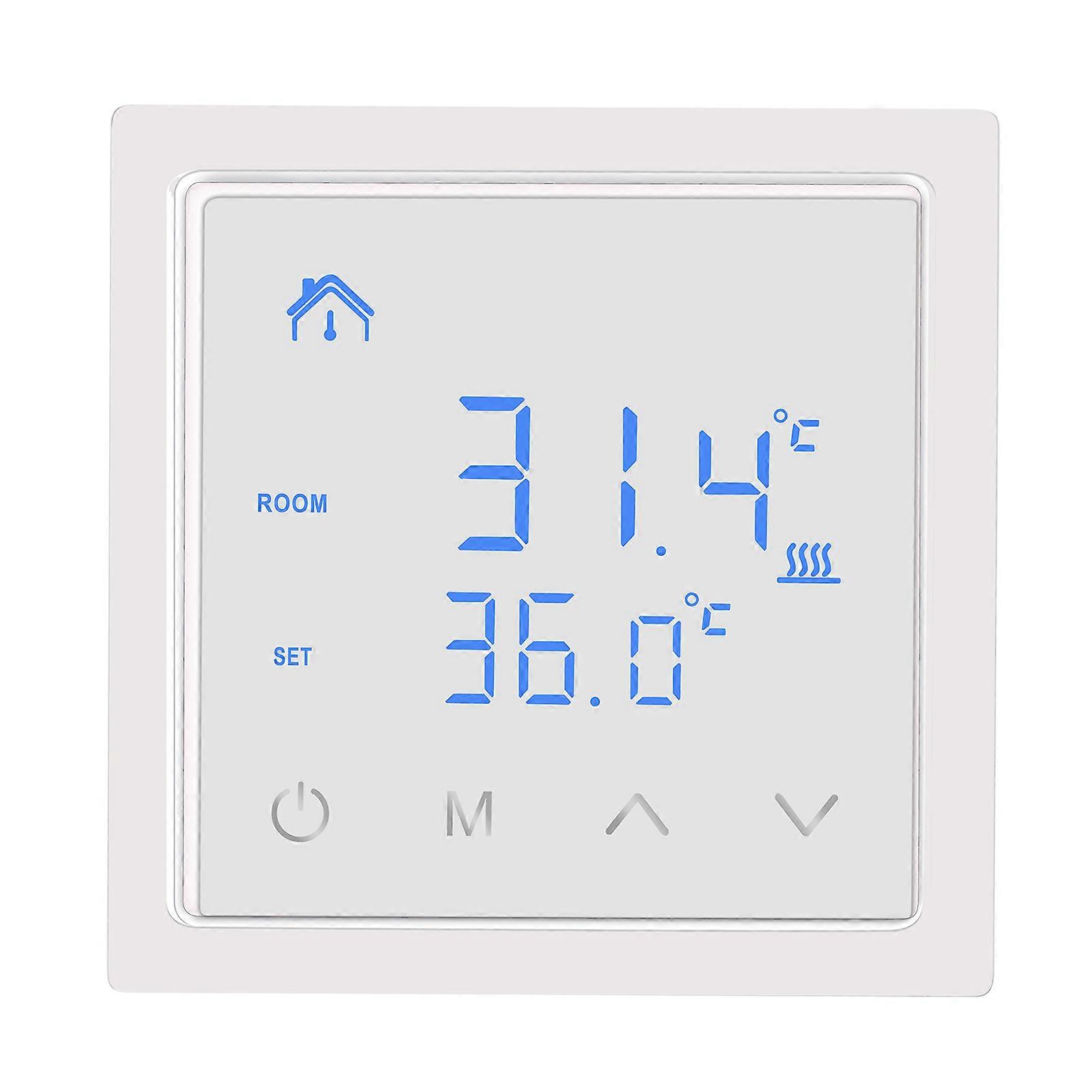 Smart Thermostat 16A Floor Heating Temperature Controller with LED Touch Screen 85-265V Electric Heating Control