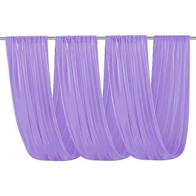 Extra Long Chiffon Wedding Ceiling Drapes and Sheer Arch Drapes for Elegant Party Decoration