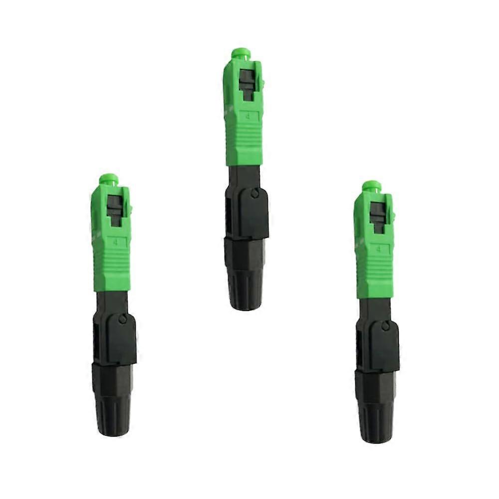 SC APC Fiber Optic Connector FTTH Single Mode Fast Secure Termination Adapter for CATV Network