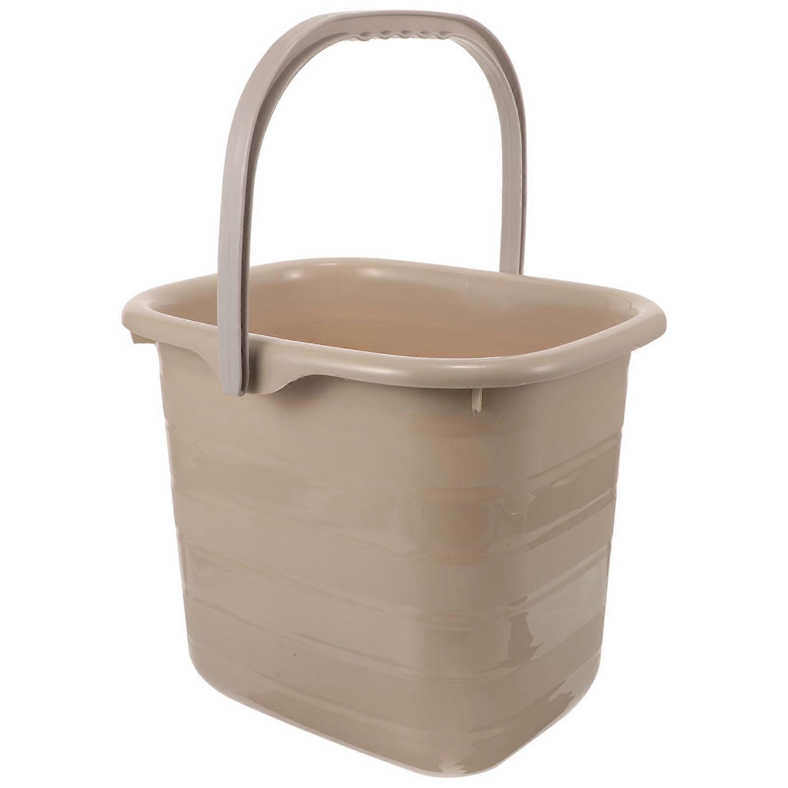 Square Plastic Cleaning Bucket with Easycarry Handle for Multipurpose Use and Large Capacity Water Storage