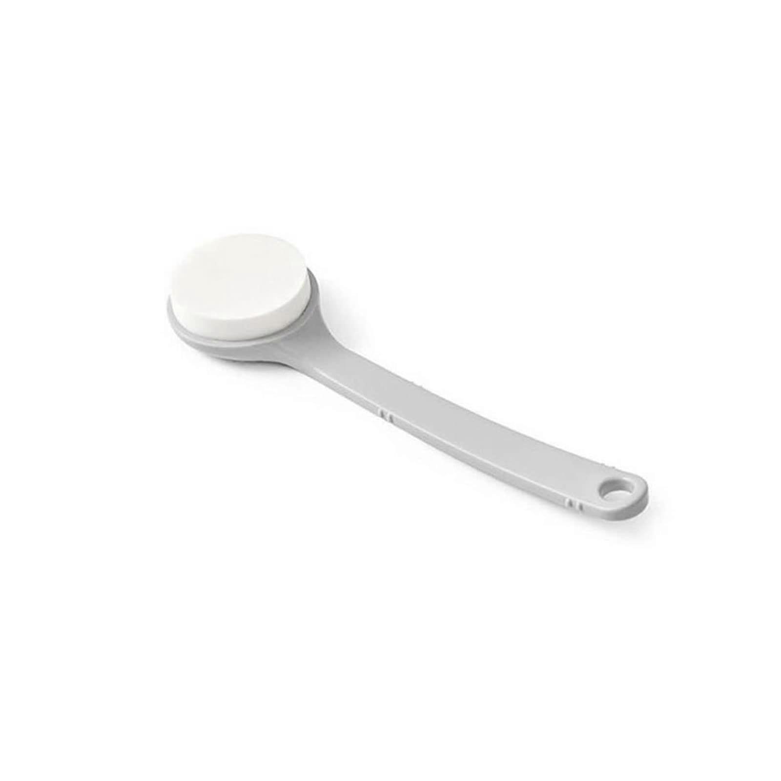 Long Handle Back Scrubber Bath Body Brush with Exfoliating Sponge for Shower Cleaning