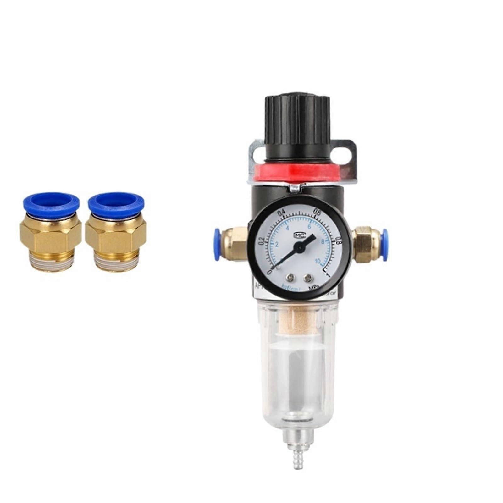 Pneumatic Air Filter Regulator AFR2000 with Pressure Gauge 1/4 Inch Adjustable for Compressor