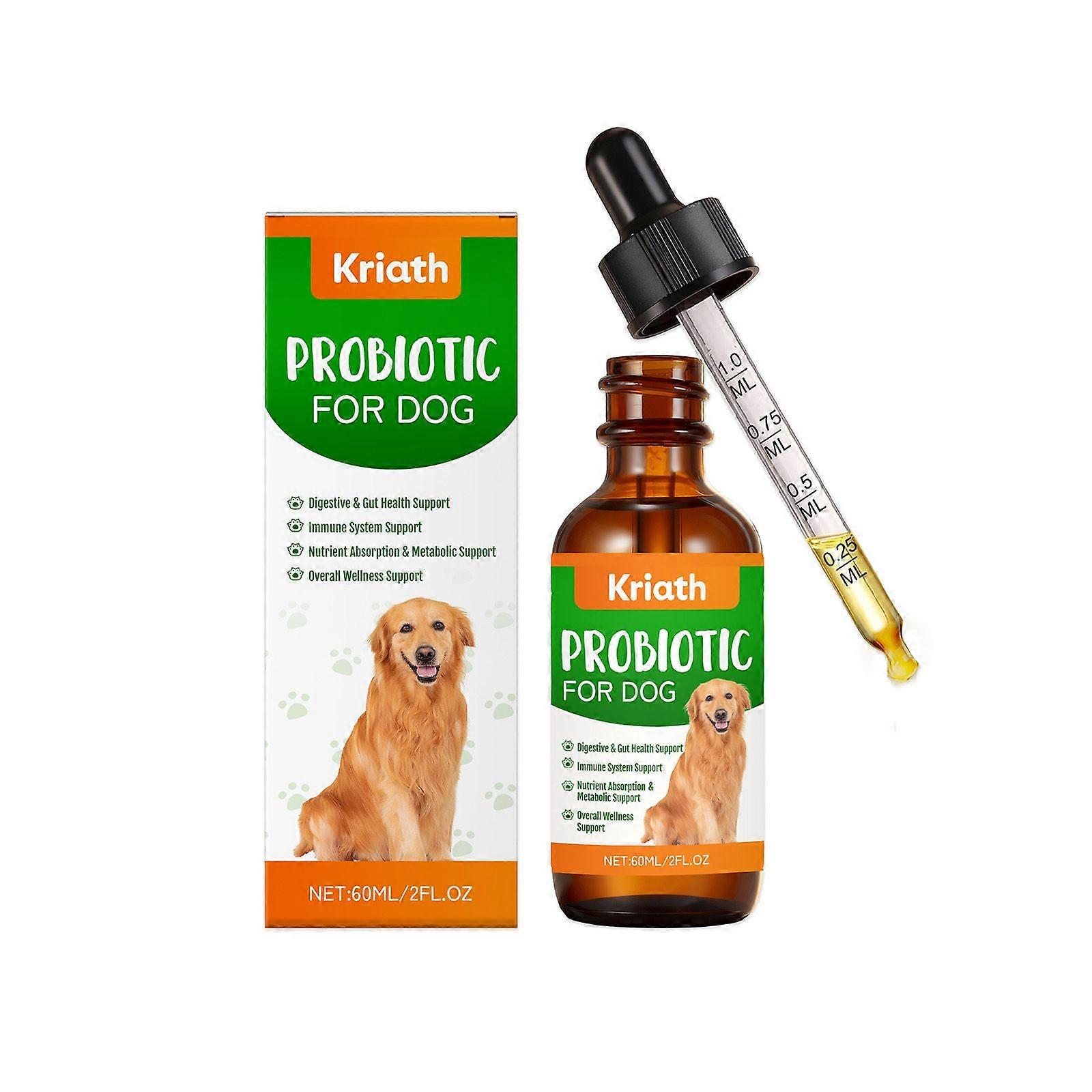 Dog Probiotic Drops, Pet Digestive Support, Immune Boost, Easy Nutrient Absorption ,60ml