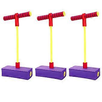 Children'S Frog Jumping Exercise Baby Bouncing Pole (with Sound) Pink