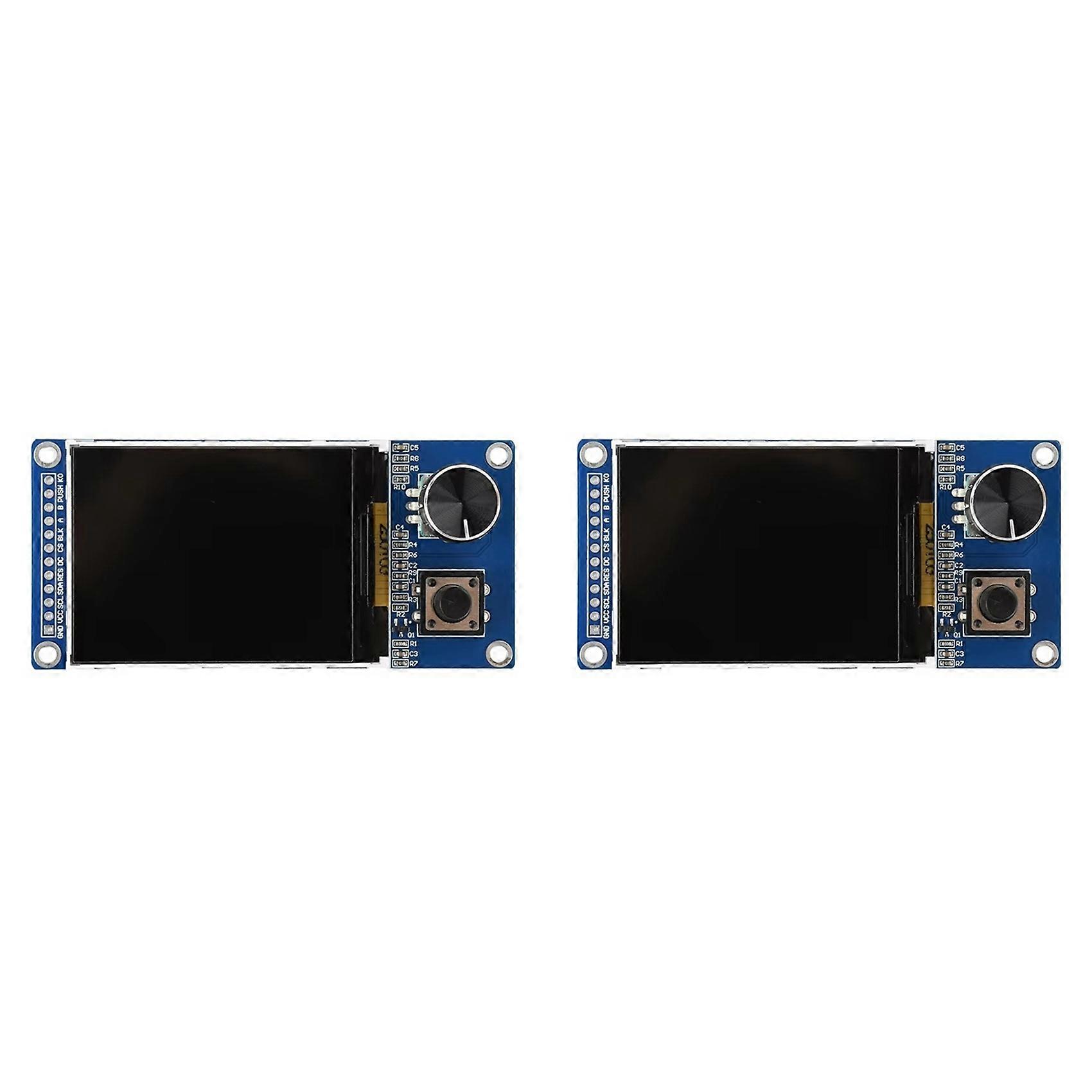 2pcs 2.4-Inch TFT Display Screen with Ec11 Rotary Encoder Combination Module SPI Interface LCD Screen Electronic Kit