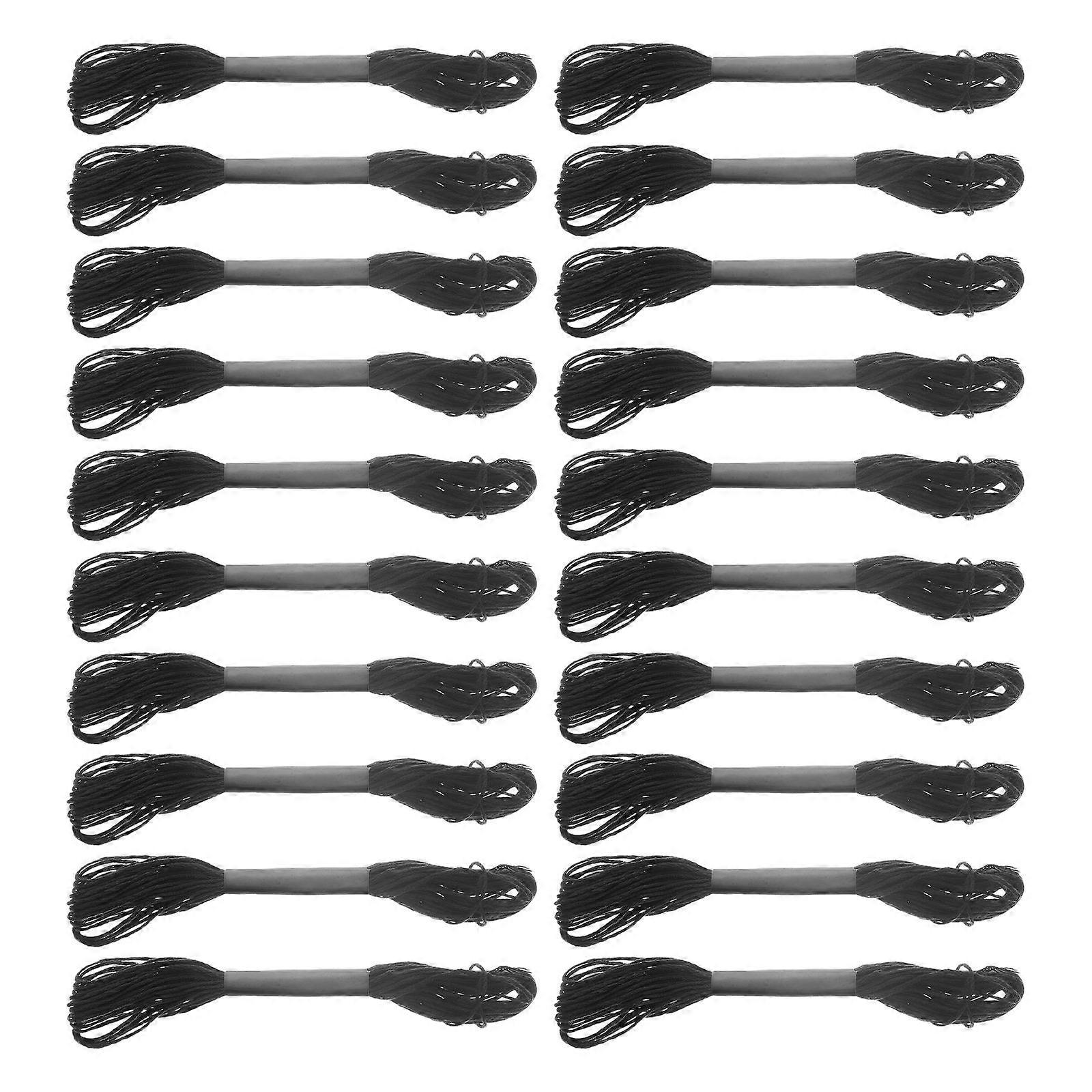 Convenient Sewing Thread Embroidery Floss for 30Pcs Black Professional Set