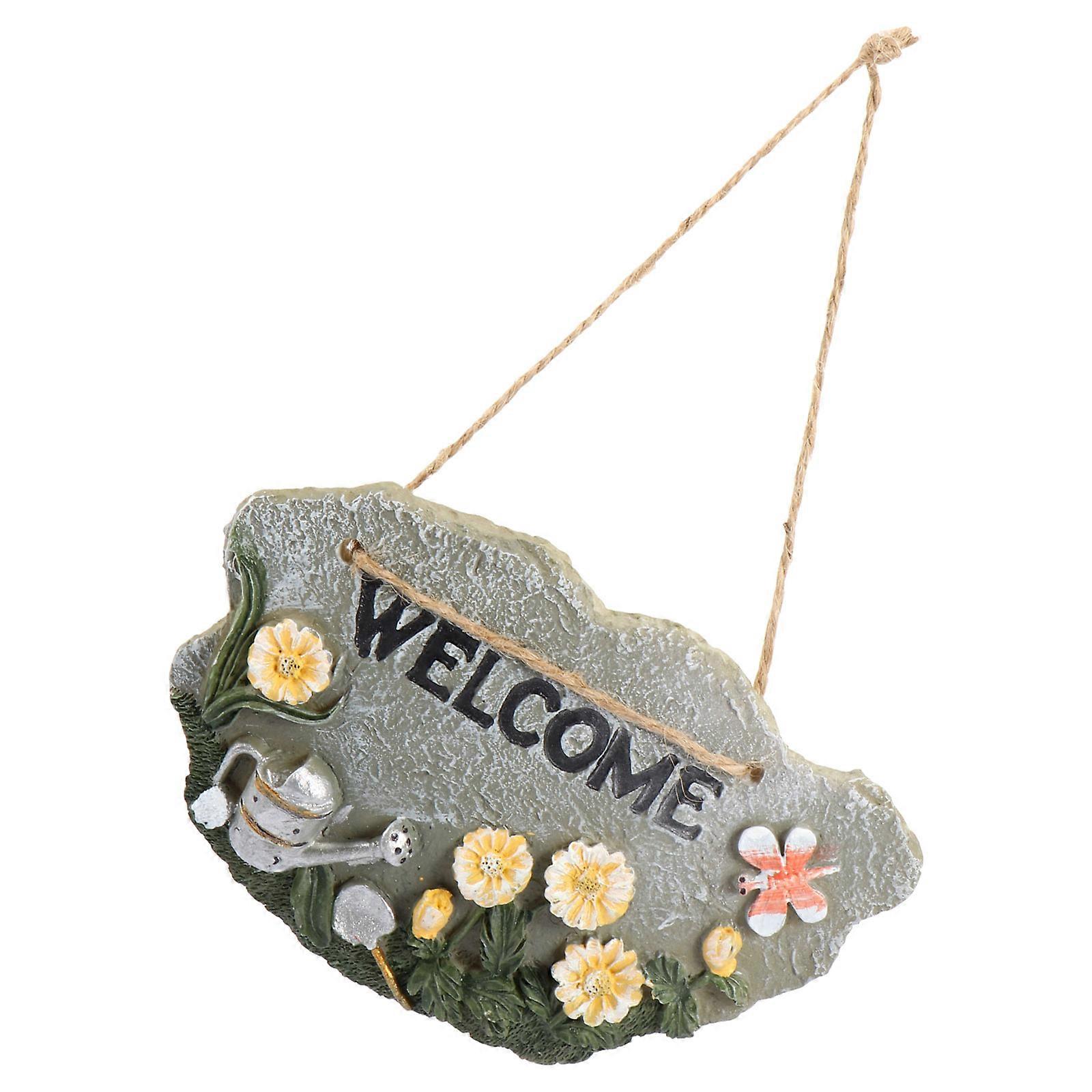 Garden Decor Watering Can Hanging Pendant for Door Sign Display