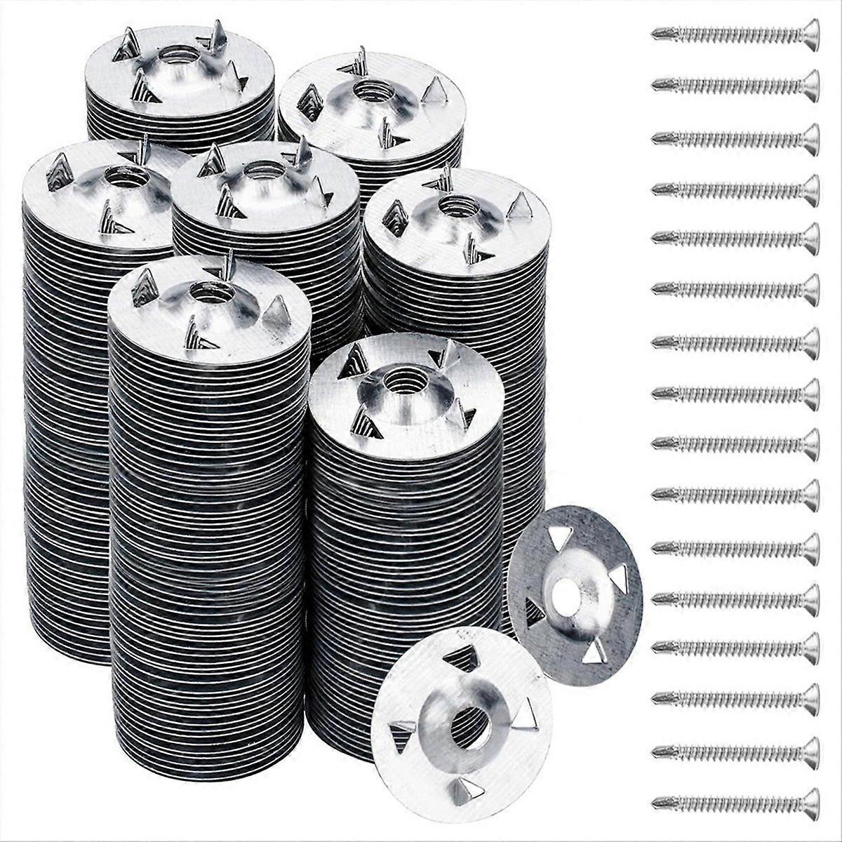 300Pcs फोम बोर्ड फास्टनरों फोम बोर्ड शिकंजा और वाशर