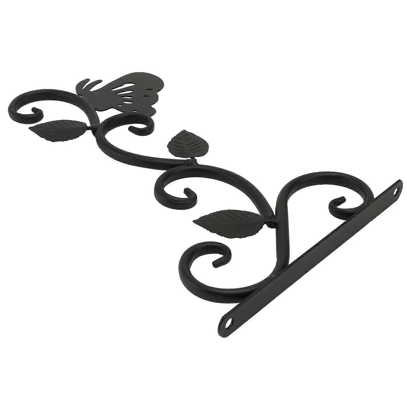 Wall Hanging Rack Flowerpot Bracket 2Pcs European Style Ironwork Holder