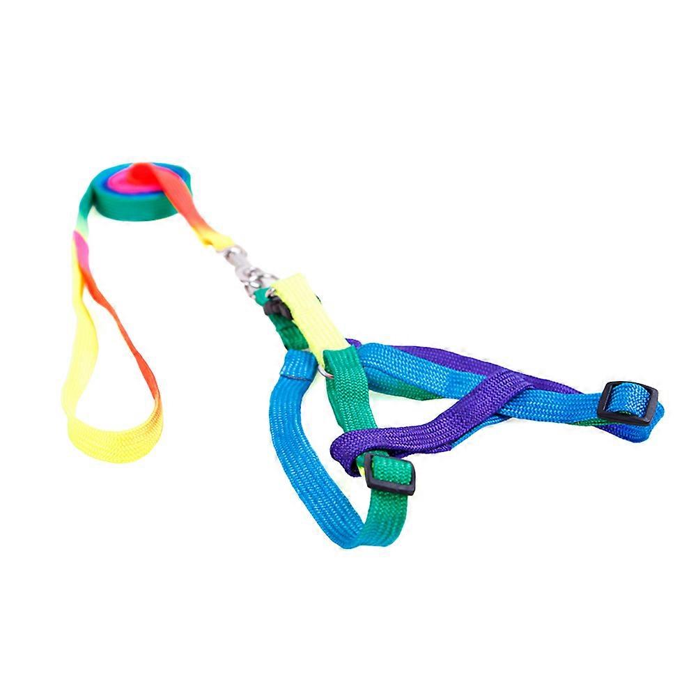 3Pcs Adjustable Puppy Harness with Leash for Walking Nylon