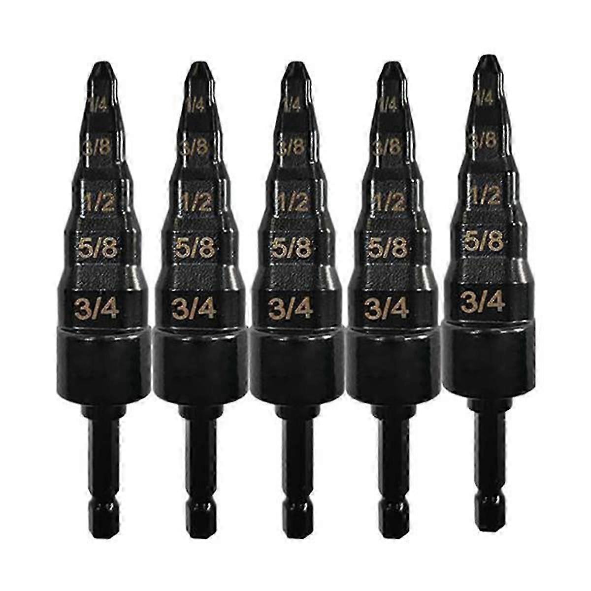 5pcs Air Conditioner Copper Pipe Expander Swaging Drill Bit-B