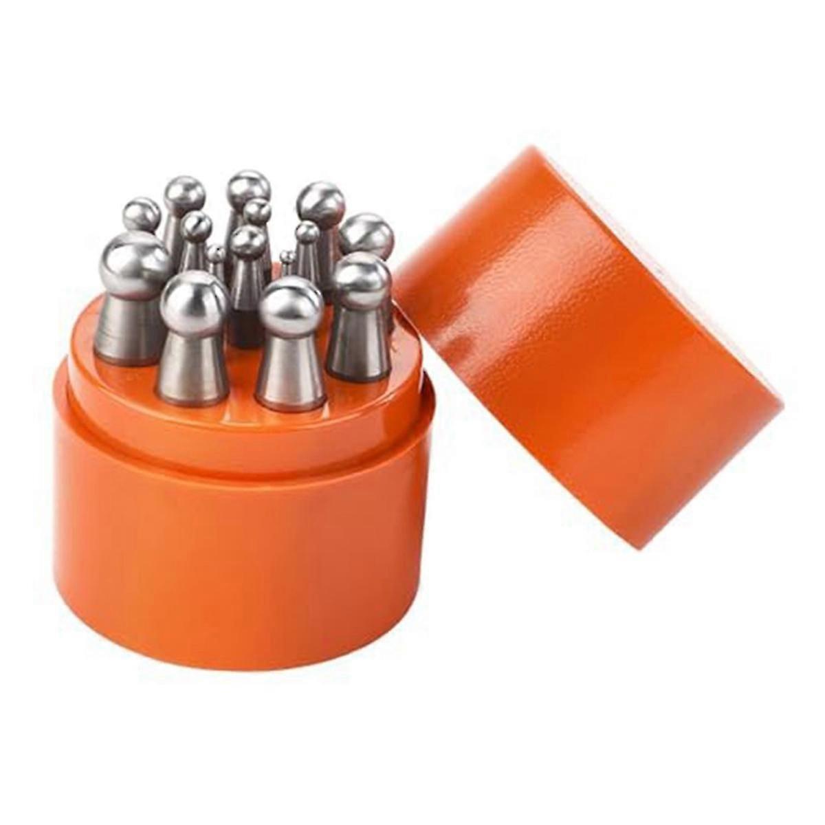 Doming Block Punch Set, Dapping Punches Processing Crafting Metal Forming Tools Stamping Tools for