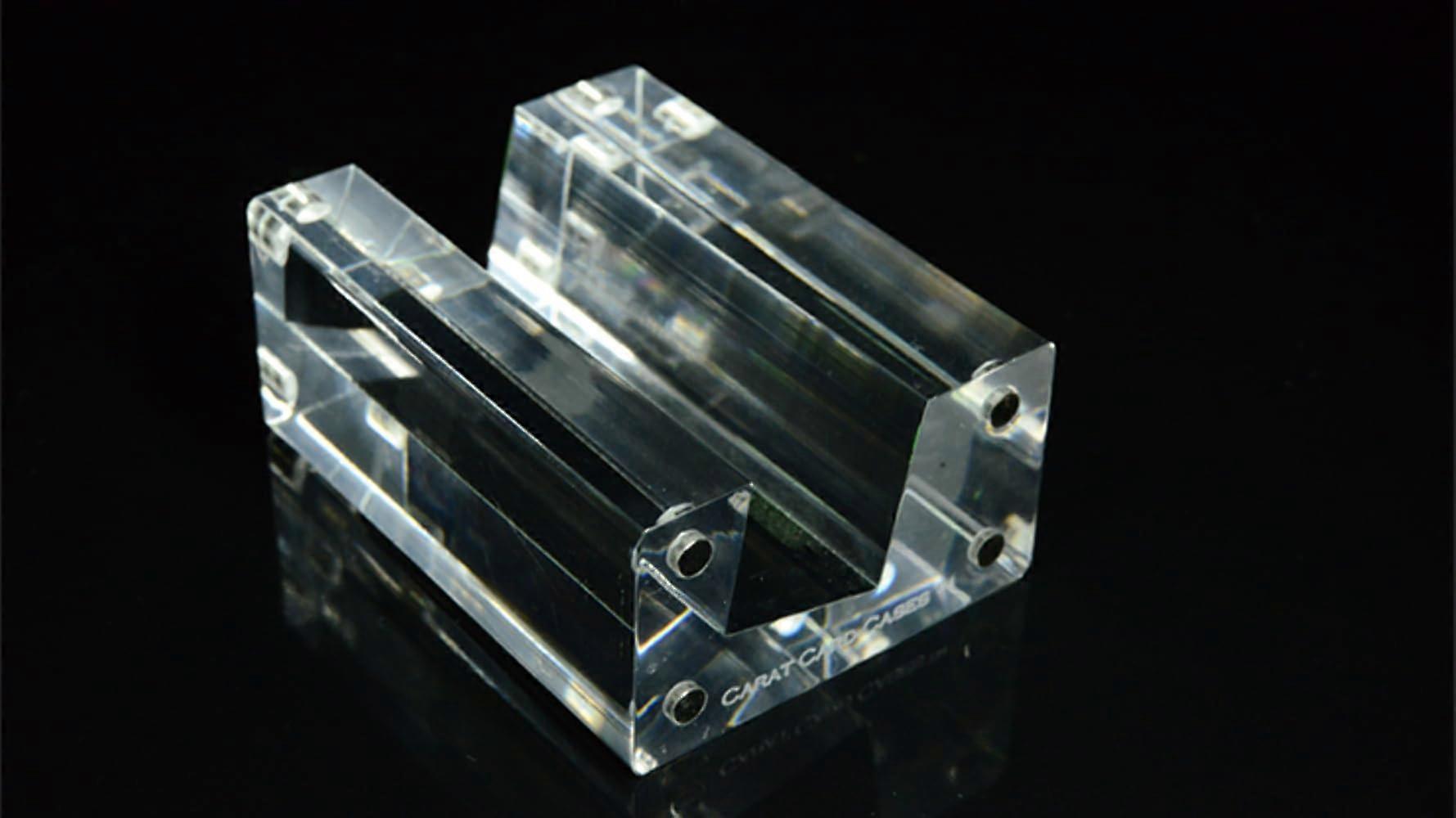 Acrylic Playing Card Display Stand for Single Deck, Clean Upright SpaceSaving Design