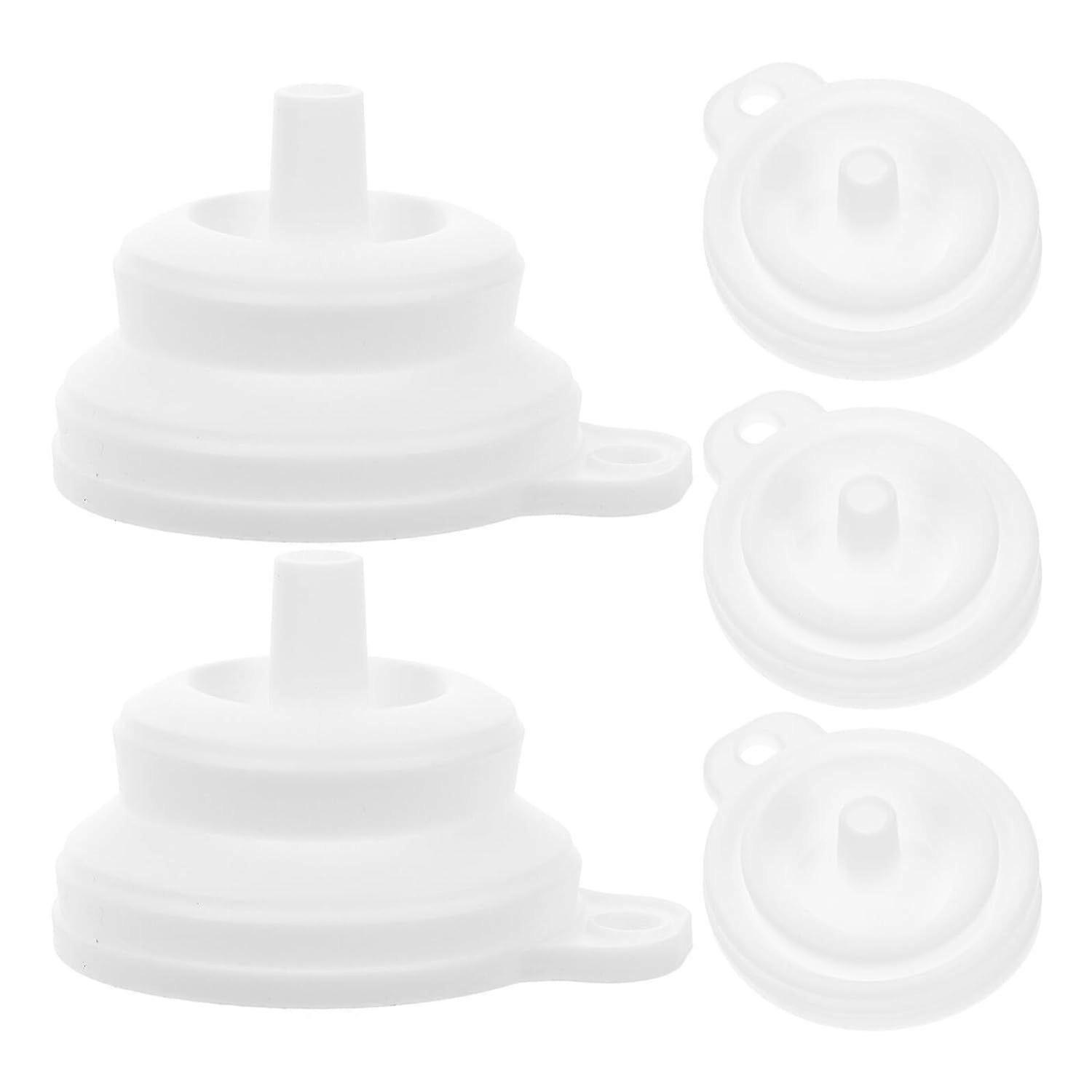5pcs Silicone Mini Liquid Funnels Small Diameter Kitchen