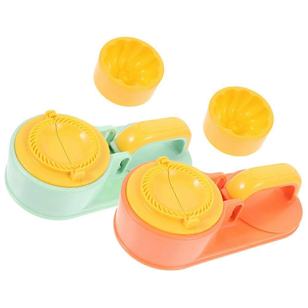 Dumpling Wrapper Mold Labor-Saving Dough Pressing Manual Dough Maker 2Sets