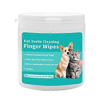 Pet Finger Toothbrush Ear Cleaner Vingerdoekjes voor effectieve verwijdering van tandplak Frisse adem voor katten en honden Pet Supply