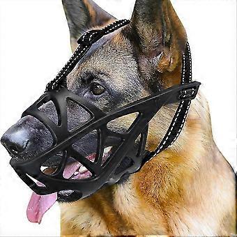 Dog Muzzle, Basket Muzzle for Biting, Chewing and Scavenging, Humane Cage Mouth Cover XL