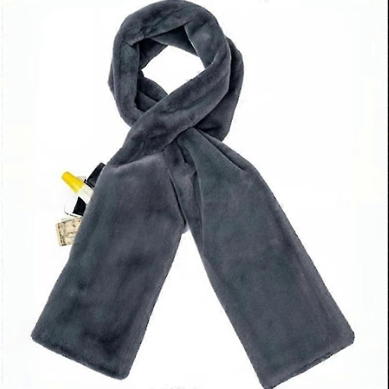 Scarf with Hidden Zipper Pocket