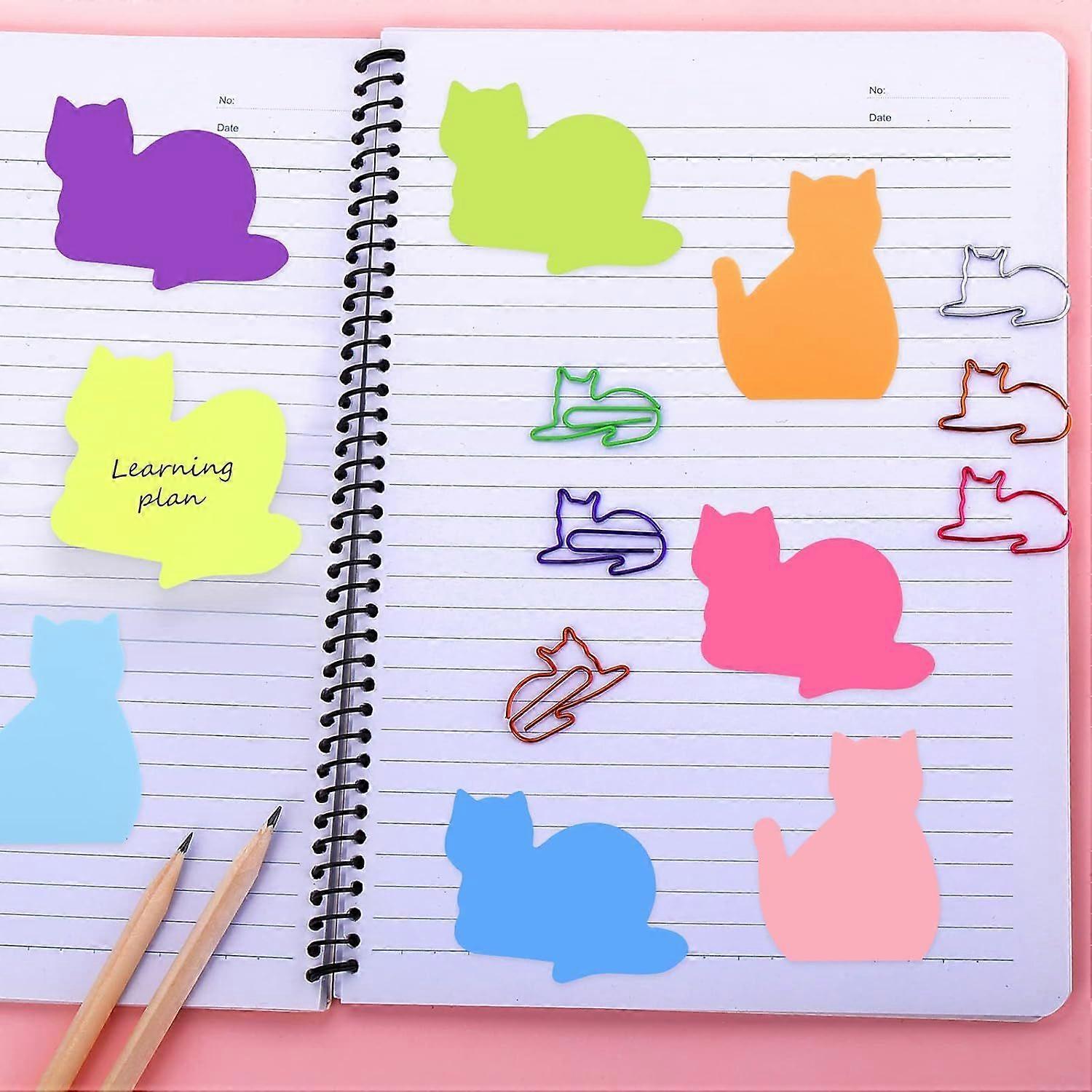Paperclip Sticky Notes - Cute Self-Adhesive Notebook