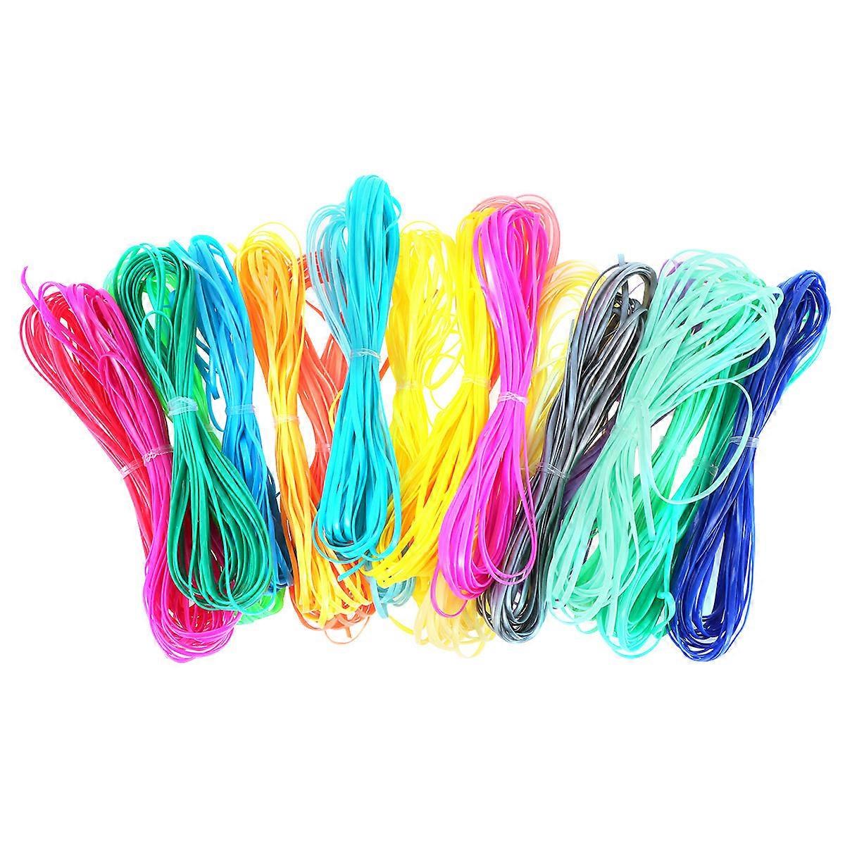 PVC String Braided Rope for DIY Craft Use with 20Pcs Multipurpose Strings