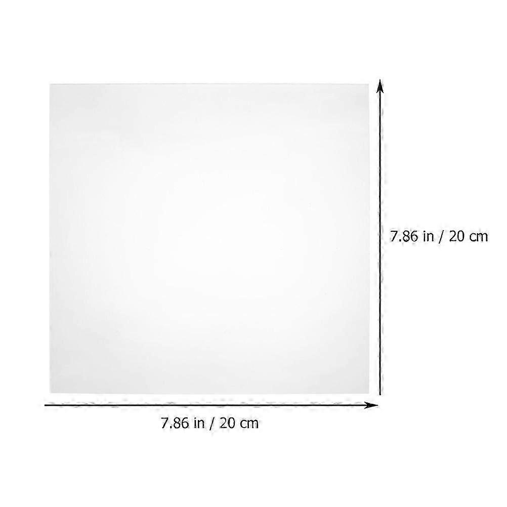25Pcs Clear Square Acrylic Sheets for DIY Crafts