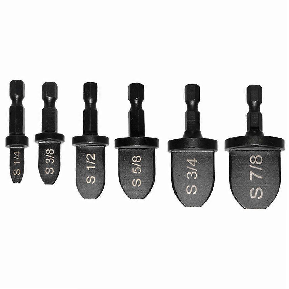 6Pcs Copper Pipe Swaging Tool Drill Bits Manual Copper Pipe Flaring Tools