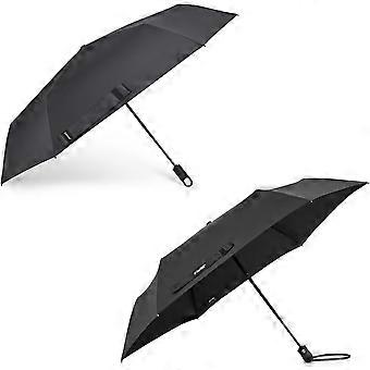 Mini Ultralight UPF 50+ UV Protection Compact Lightweight Travel Umbrella with Ring Carabiner Handle, Automatic Open