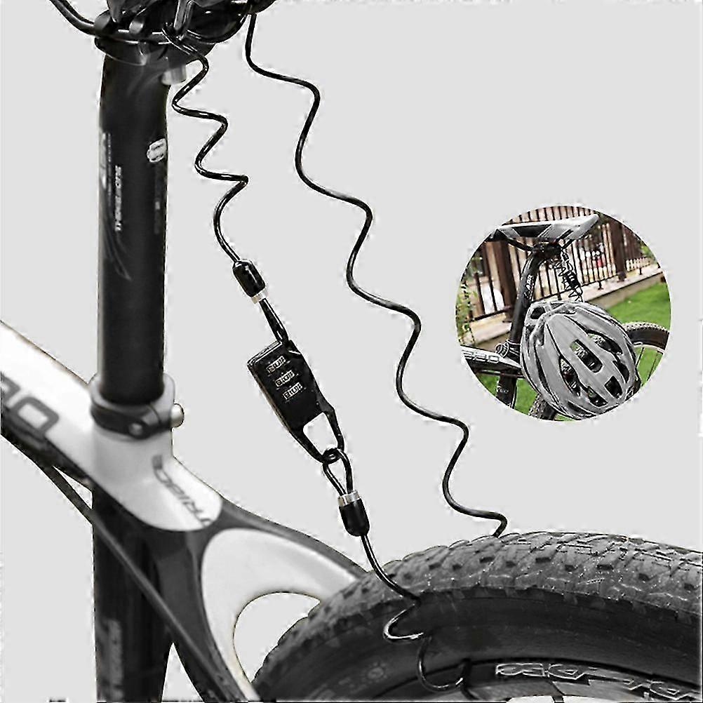 Password Bike Lock with Three-Digit Code for Bicycle Use 1Pcs Portable Coded Lock