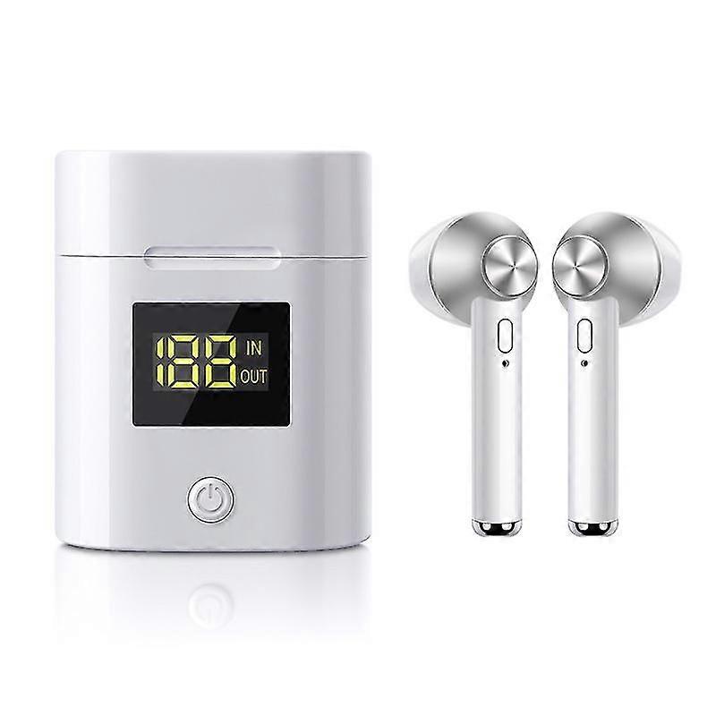 1-delad digital display Bluetooth-hörlurar * Silver