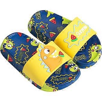 Kids Dinosaur Slide Sandals Non-Slip Summer Beach Water Shoes Boys Girls Shower Pool Slippersactual shoe length 16CM