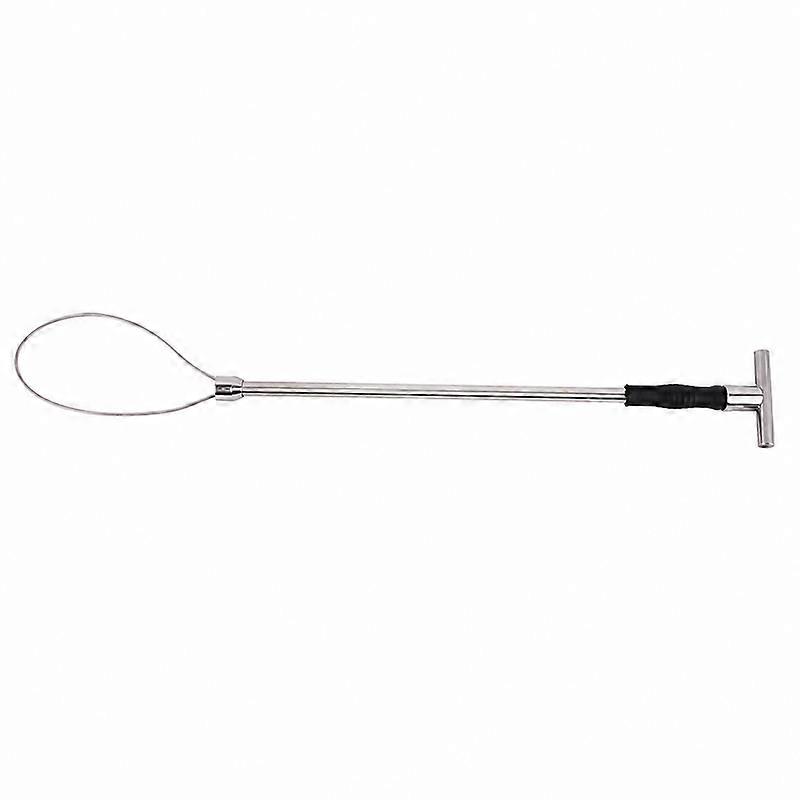Vara de captura para cães e gatos, resistente, em aço inoxidável, 76 cm (30 polegadas), com trava de corda.