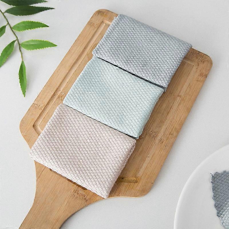 3-Pack Soft Microfiber Cleaning Cloths, Reusable