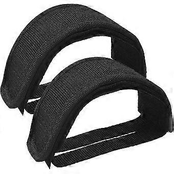 1 pair bike pedal straps, non-slip cycling pedal toe clip, nylon bike pedal belt [MI]