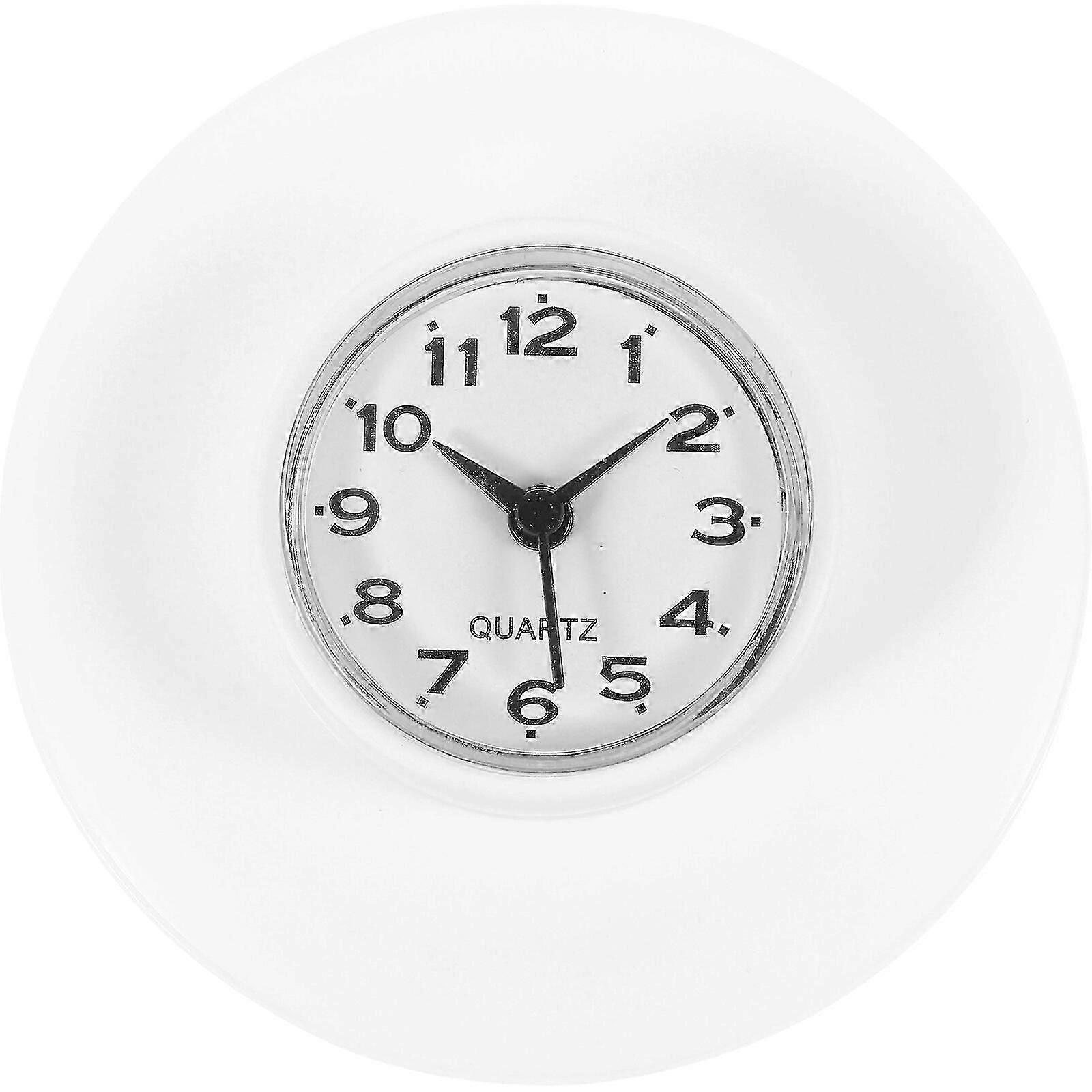 Bathroom Clock Waterproof Shower Clock Suction Cup Table Clock for Kitchen