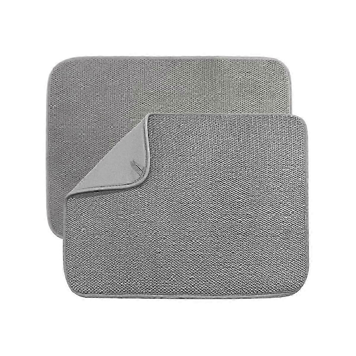 Microfiber Dish Drying Mat,Absorbent Dish Drainer Kitchen Counter,Super Absorbent Dish Drying Pads