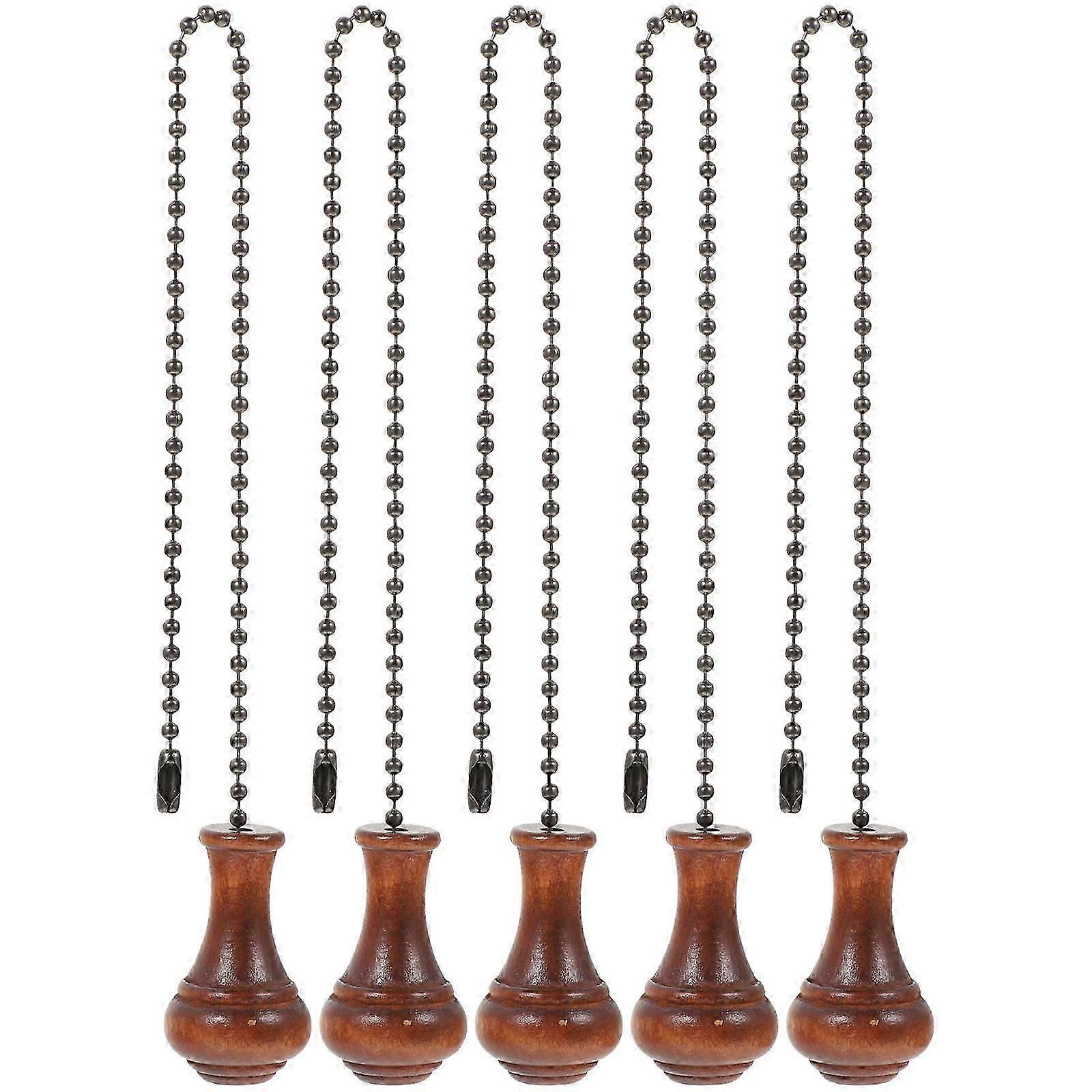 5pcs Ceiling Fan Pull Chain Fan Beaded Pull Chain Light Fixture Pulling Chain
