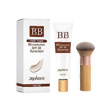 Zephoco moisturizing sunscreen BB cream (ivory white), soft, transparent, delicate, concealer, soft, misty, natural base makeup