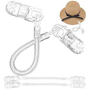 3pcs Clips de sangle de chapeau coupe-vent pour une utilisation en plein air Clips de mentonnière de chapeau réglables Clips de longe de chapeau sécurisés Clips de sangle de sécurité de chapeau