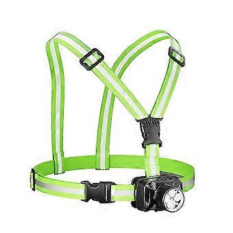 Draagbare outdoor sportlamp met 6+2 standen, geschikt voor hardlopers, wandelen, fietsen en hiken.