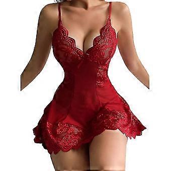 Lady Sexy Lace Lingerie Sleepwear Nightdress