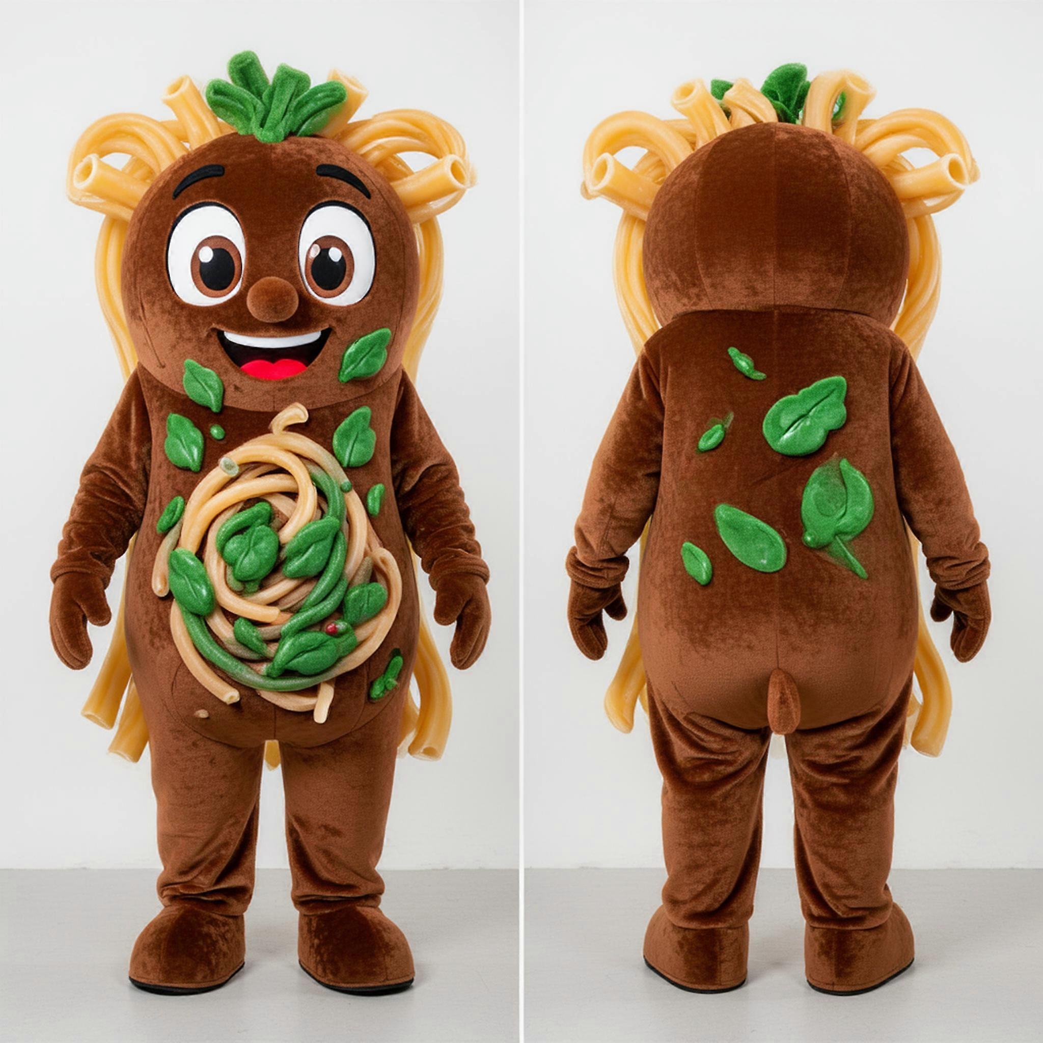 MASTICOT Brown Pesto Flavored Pasta Mascot