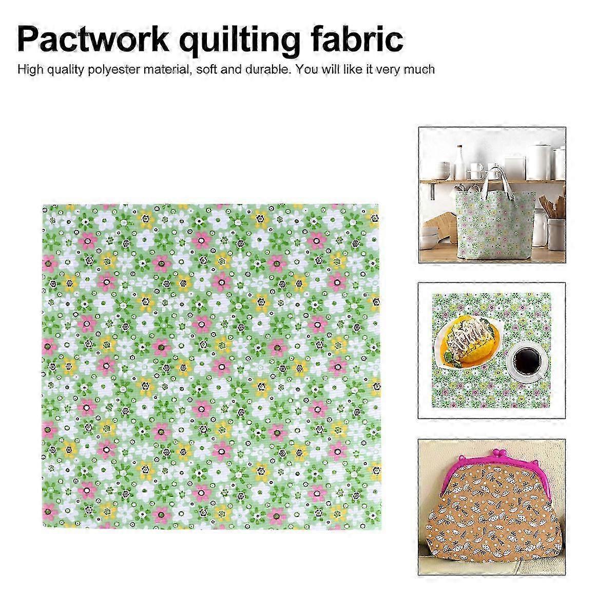 Printing Patchwork Cloth Polyester Fabric for DIY Use 50Pcs Assorted