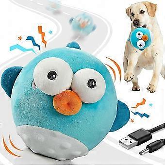 Interactive Dog Toy Ball with Jumping Music, Crinkle & Squeaky Sounds, Rechargeable Chewable for Small Medium Large Dogs & Puppies