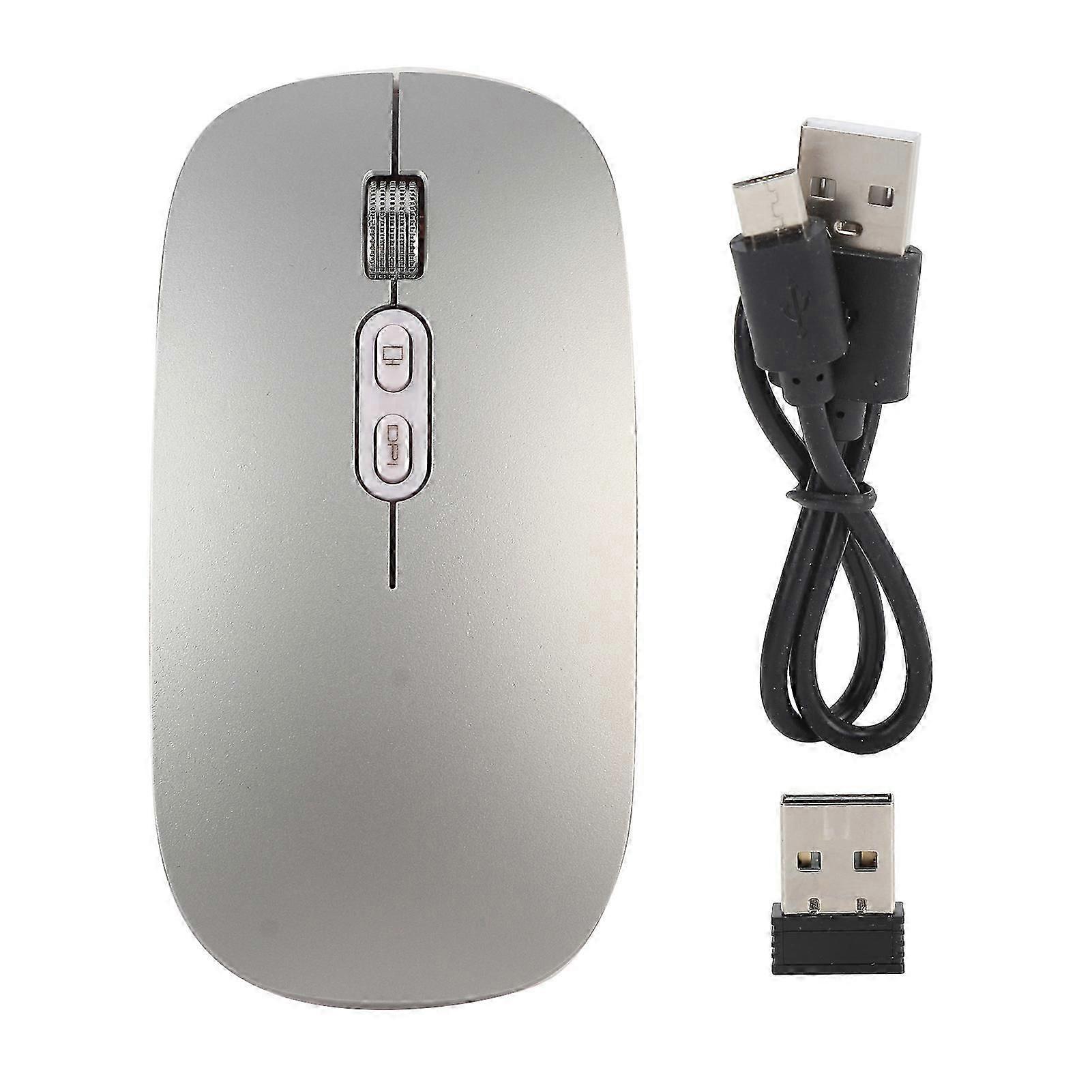 Mouse Bluetooth/2.4Ghz Wireless Optical Silent for Computers 1600DPI Low Power Consumption